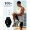 imageAGPTEK Smart Watch for Women Men 5ATM Waterproof Smartwatch for Android and iOS Phones Fitness Tracker Watch with 100 Sports Modes Heart Rate Monitor Pedometer Sleep Monitor BlackBlack