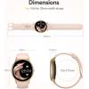 imageAGPTEK Smart Watch for Women Men 5ATM Waterproof Smartwatch for Android and iOS Phones Fitness Tracker Watch with 100 Sports Modes Heart Rate Monitor Pedometer Sleep Monitor BlackRose gold case with pink band