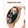 imageAGPTEK Smart Watch for WomenAnswerMake Calls  Smartwatch for Android iOS Phones with Heart Rate Sleep Monitor Step Counter Fitness Tracker Watch with 100 Sports Modes PinkPink
