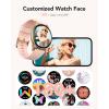 imageAGPTEK Smart Watch for WomenAnswerMake Calls  Smartwatch for Android iOS Phones with Heart Rate Sleep Monitor Step Counter Fitness Tracker Watch with 100 Sports Modes PinkPink