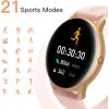 imageAGPTEK Smart Watches for Women Waterproof Sport Smartwatch for iPhone Android Phones Fitness Tracker Watch Support Heart Rate Monitor Pedometer Sleep Monitor