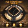 imageAGPTEK Solar Driveway Lights 12 Pack 2 Colors in 1 Outdoor Solar Deck Dock Marine Waterproof LED Driveway Marker Security Lights for Outside PathwayBoat DockStepWalkwayPathGarden Blue ampamp WhiteWarm Light  White Light