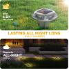 imageAGPTEK Solar Driveway Lights 12 Pack 2 Colors in 1 Outdoor Solar Deck Dock Marine Waterproof LED Driveway Marker Security Lights for Outside PathwayBoat DockStepWalkwayPathGarden Blue ampamp WhiteWarm Light  White Light