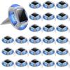 imageAGPTEK Solar Driveway Lights 12 Pack 2 Colors in 1 Outdoor Solar Deck Dock Marine Waterproof LED Driveway Marker Security Lights for Outside PathwayBoat DockStepWalkwayPathGarden Blue ampamp WhiteBlue Light  White Light