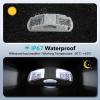 imageAGPTEK Solar Driveway Lights 12 Pack Outdoor Deck Dock Marine LED Solar Powered Waterproof Driveway Marker Lights for Warning Step Sidewalk Pathway Garden Yard Warm WhiteWhite Light