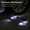 imageAGPTEK Solar Driveway Lights 12 Pack Outdoor Deck Dock Marine LED Solar Powered Waterproof Driveway Marker Lights for Warning Step Sidewalk Pathway Garden Yard Warm WhiteWhite Light