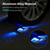 imageAGPTEK Solar Driveway Lights 12 Pack Outdoor Deck Dock Marine LED Solar Powered Waterproof Driveway Marker Lights for Warning Step Sidewalk Pathway Garden Yard Warm WhiteBlue Light