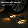 imageAGPTEK Solar Driveway Lights 12 Pack Outdoor Deck Dock Marine LED Solar Powered Waterproof Driveway Marker Lights for Warning Step Sidewalk Pathway Garden Yard Warm WhiteWarm White