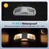 imageAGPTEK Solar Driveway Lights 12 Pack Outdoor Deck Dock Marine LED Solar Powered Waterproof Driveway Marker Lights for Warning Step Sidewalk Pathway Garden Yard Warm WhiteWarm White
