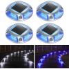 imageAGPTEK Solar Driveway Lights Outdoor 12 Pack 2 Color Modes LED Deck Dock Marine Waterproof Driveway Marker Lights for Step Sidewalk Stair Garden Pathway Walkway Yard Warm WhiteCool WhiteBlue Light  Cool White