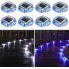 imageAGPTEK Solar Driveway Lights Outdoor 12 Pack 2 Color Modes LED Deck Dock Marine Waterproof Driveway Marker Lights for Step Sidewalk Stair Garden Pathway Walkway Yard Warm WhiteCool WhiteBlue Light  Cool White
