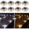 imageAGPTEK Solar Driveway Lights Outdoor 12 Pack 2 Color Modes LED Deck Dock Marine Waterproof Driveway Marker Lights for Step Sidewalk Stair Garden Pathway Walkway Yard Warm WhiteCool WhiteWarm White  Cool White