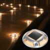 imageAGPTEK Solar Driveway Lights Outdoor 12 Pack 2 Color Modes LED Deck Dock Marine Waterproof Driveway Marker Lights for Step Sidewalk Stair Garden Pathway Walkway Yard Warm WhiteCool WhiteWarm White  Cool White