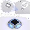 imageAGPTEK Solar Driveway Lights Outdoor 12 Pack 2 Color Modes LED Deck Dock Marine Waterproof Driveway Marker Lights for Step Sidewalk Stair Garden Pathway Walkway Yard Warm WhiteCool WhiteBlue Light  Cool White