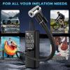imageAGPTEK Tire Inflator Portable Air Compressor150PSI ampamp 7500mAhampamp 12V DC Tire Pressure Gauge Electric Air PumpLCD Display with LED Light for Cars Bikes ampamp Motorcycle Tires Balls