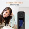 imageAGPTEK U3 USB Stick Mp3 Player 8GB Music Player Supports Replaceable AAA Battery Recording FM Radio Expandable Up to 128GB BlackBlack