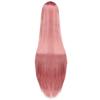 imageAGPTEK Wig Synthetic Wig for Women 40 Inch 100 cm Straight Long Wig Part in the Middle Anime Costume Great for Party Cosplay DailyUse and Festivals WhiteRouge Pink