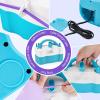 imageAGPtEK 3in1 Air Pump for Inflatables and Balloon Electric Air Balloon Pump 600W for Latex 260Q Foil Balloons with Hose Extension QuickFill Inflator Deflator for Air Mattress Compression BagCBlue and White