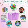 imageAGPtEK 3in1 Air Pump for Inflatables and Balloon Electric Air Balloon Pump 600W for Latex 260Q Foil Balloons with Hose Extension QuickFill Inflator Deflator for Air Mattress Compression BagAPurple
