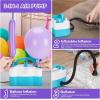 imageAGPtEK 3in1 Air Pump for Inflatables and Balloon Electric Air Balloon Pump 600W for Latex 260Q Foil Balloons with Hose Extension QuickFill Inflator Deflator for Air Mattress Compression BagCBlue and White
