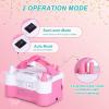 imageAGPtEK Electric Air Balloon Pump with Builtin Tying Tool 110V 600W Pink and White Portable Dual Nozzle InflatorBlower for Party Decoration with Tying Tool on HandleBalloon Pump
