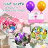imageAGPtEK Electric Air Balloon Pump with Tying Tool in One 110V 400W Pink and White Portable Dual Nozzle Electric Blower Air Pump for Party Birthday Decoration
