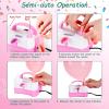 imageAGPtEK Electric Air Balloon Pump with Tying Tool in One 110V 400W Pink and White Portable Dual Nozzle Electric Blower Air Pump for Party Birthday Decoration
