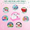 imageAGPtEK Electric Air Balloon Pump with Tying Tool in One 110V 400W Pink and White Portable Dual Nozzle Electric Blower Air Pump for Party Birthday Decoration