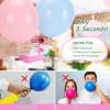 imageAGPtEK Electric Air Balloon Pump with Tying Tool in One 110V 400W Pink and White Portable Dual Nozzle Electric Blower Air Pump for Party Birthday Decoration