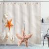 imageAGPtek Seashell Shower Curtain Hooks 12PCS Anti Rust Decorative Resin Hooks for Bathroom Baby Room Bedroom Living Room Decor Blue SeashellYellow