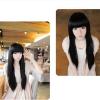 imageAGPtek black Fashion Long straight womens Girl full Hair Wig cosplay 60cm235Inblack