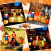 imageCAMULAND 8Ft Autumn Outdoor Builtin LED Inflatable Scarecrow and Turkey  Thanksgiving Inflatable Decorations Great for Home Yard Lawn  Warm Blow Up Dcor for Fall Harvest Party