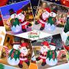 imageCAMULAND Christmas Inflatable 6FT Inflatable Snowman and Santa Claus with Builtin LED Lights Outdoor Christmas Decorations Blowup Decor for Yard Garden and Party6FT SantaSnowman