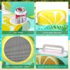 imageCAMULAND Inflatable Lounger Pool Float Inflatable Lemon and Ice Cube Pool Float Chair with Mesh Fabric a Drink Holder and a Rubber Handle Durable and Portable Pool Float