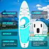 imageCAMULAND Inflatable Paddle Board 106 x 32x 6 Stand up Paddle Boards for Adults with Premium SUP Accessories and Backpack Blow Up Paddleboard with Adjustable Paddle and Removable Fin