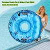 imageCAMULAND Inflatable Pool Float Inflatable Lounger Pool Float with a Rubber Handle and a Drink Holder Soft Durable and Portable Inflatable Pool Float Chair with Mesh Fabric for Adults