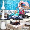 imageCAMULAND Mini Air Pump Portable Air Pump for Mattress Sleeping Pad Camping Air Bed Rechargeable Electric Micro Air Pump with 3 Nozzles for Swim Ring Pool Floats Inflatable Toys Travel