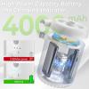 imageCAMULAND Mini Air Pump Portable Air Pump for Mattress Sleeping Pad Camping Air Bed Rechargeable Electric Micro Air Pump with 3 Nozzles for Swim Ring Pool Floats Inflatable Toys Travel