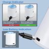 imageCAMULAND Mini Air Pump Sleeping Pad Pump Portable Air Pump for Inflatable with 1300mAh Battery USB Rechargeable Camping Light 5 Nozzles for Air Mattress Pool FloatsVacuum Storage BagBlue