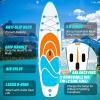 imageCAMULAND Paddle Board 106 x 32x 6 Inflatable Paddle Boards for Adults with Premium SUP Accessories and Backpack Blow Up Stand up Paddleboard with Adjustable Paddle and Removable Fin