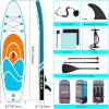 imageCAMULAND Paddle Board 106 x 32x 6 Inflatable Paddle Boards for Adults with Premium SUP Accessories and Backpack Blow Up Stand up Paddleboard with Adjustable Paddle and Removable Fin