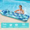 imageCAMULAND Pool Lounge Float 70 Inches X 30 Inches Inflatable Lounge Pool with Headrest Floating Pool Lounge Chair for Men and Women