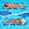 imageCAMULAND Pool Lounge Float 70 Inches X 30 Inches Inflatable Lounge Pool with Headrest Floating Pool Lounge Chair for Men and Women