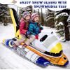 imageCamuland Snow Tube for Sledding Heavy Duty Premium Canvas Cover Inflatable Snow Sled with Reinforced Handles Great for Winter Outdoor Sports and Christmas