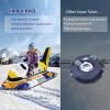 imageCamuland Snow Tube for Sledding Heavy Duty Premium Canvas Cover Inflatable Snow Sled with Reinforced Handles Great for Winter Outdoor Sports and Christmas