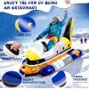 imageCamuland Snow Tube for Sledding Heavy Duty Premium Canvas Cover Inflatable Snow Sled with Reinforced Handles Great for Winter Outdoor Sports and Christmas