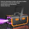 imageHAKUTA Light Rain and Splash Proof Fog Machine 500W Smoke Machine with 2300 CFM Output of Fog ampamp 2 Remotes 8 LED Lights with 4 Light Effects for Outdoor Music Festival Pool Party Wedding DJ Stage