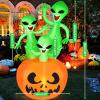 imageHalloween Inflatable Ghost CAMULAND 8 FT Halloween White Ghost Inflatable Outdoor Decoration with Builtin Color Changing LED Lights Great for Backyards Gardens and Lawns6FT Alien