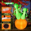 imageHalloween Inflatable Ghost CAMULAND 8 FT Halloween White Ghost Inflatable Outdoor Decoration with Builtin Color Changing LED Lights Great for Backyards Gardens and Lawns6FT Alien