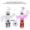 imageHalloween Inflatable Ghost CAMULAND 8 FT Halloween White Ghost Inflatable Outdoor Decoration with Builtin Color Changing LED Lights Great for Backyards Gardens and Lawns8FT White Ghost